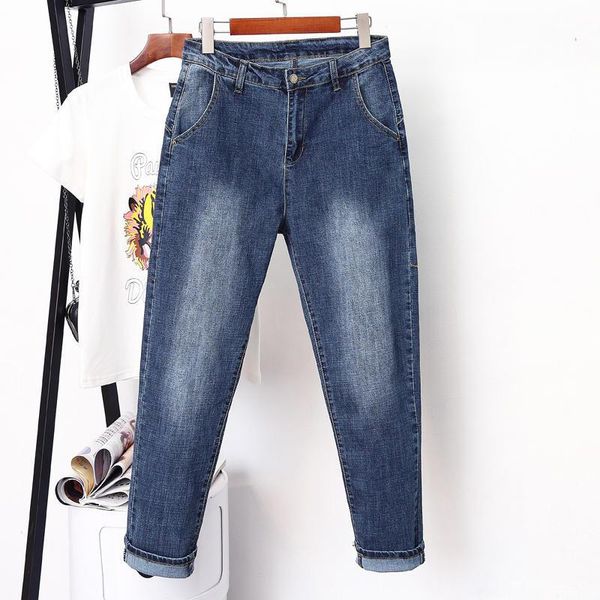 women's jeans spring autumn high waist female loose denim harem pants boyfriend for women plus size vintage mom q2811, Blue
women's jeans spring autumn high waist female loose denim harem pants boyfriend for women plus size vintage mom q2811, Blue