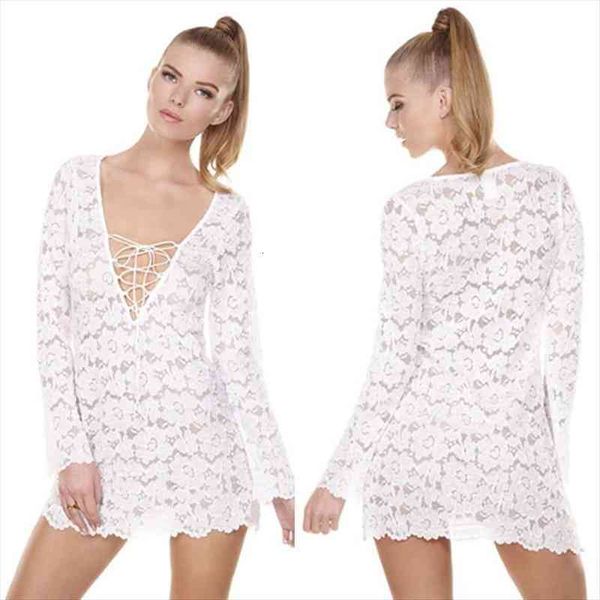 women lace crochet bikini cover up swimwear bathing suit summer beach mini dress, White;black
women lace crochet bikini cover up swimwear bathing suit summer beach mini dress, White;black