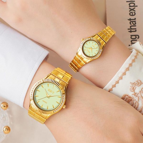 wristwatches luxury kky brand couple gold watches fashion auto quartz business men women clock full-steel pair hour, Slivery;brown
wristwatches luxury kky brand couple gold watches fashion auto quartz business men women clock full-steel pair hour, Slivery;brown