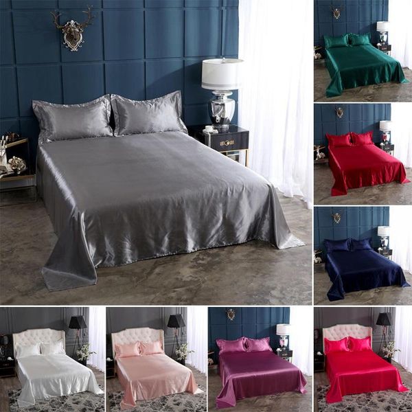 sheets & sets satin silk bedsheet single queen king size bedspread luxury bed linen flat sheet and case super soft gold pink cover 
sheets & sets satin silk bedsheet single queen king size bedspread luxury bed linen flat sheet and case super soft gold pink cover