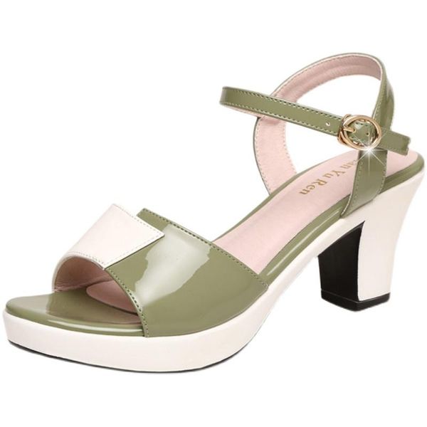 sandals 2021 summer fashion color matching women's temperament square root shoes, Black
sandals 2021 summer fashion color matching women's temperament square root shoes, Black