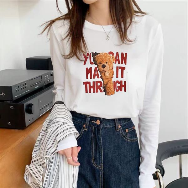 tees women's t-shirtlong sleeve t-shirt backing ins super korean loose 2021 autumn white fashion brand pure cotton top
tees women's t-shirtlong sleeve t-shirt backing ins super korean loose 2021 autumn white fashion brand pure cotton top