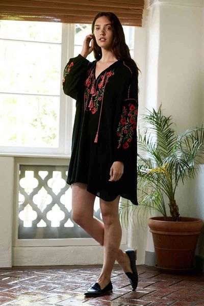 a line boho rayon floral embroidery v-neck fringe flare long sleeve black es loose hippie short women, Black;gray
a line boho rayon floral embroidery v-neck fringe flare long sleeve black es loose hippie short women, Black;gray