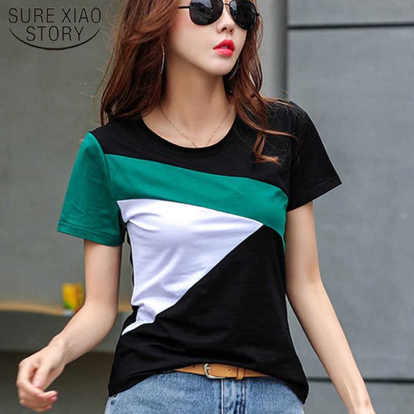 slim shirt summer the fashion women short shirt stitching shirt round neck short sleeve women and blouse 2575 50 210721, White
slim shirt summer the fashion women short shirt stitching shirt round neck short sleeve women and blouse 2575 50 210721, White