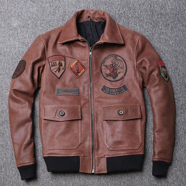 men's leather & faux vintage men classic casual genuine jacket multi pattern flight bomber sheepskin coat for style gun a2 pilot, Black
men's leather & faux vintage men classic casual genuine jacket multi pattern flight bomber sheepskin coat for style gun a2 pilot, Black