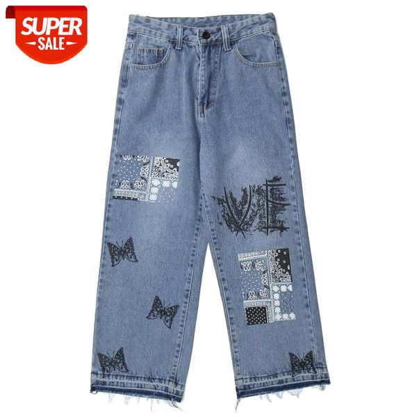 streetwear vintage denim pants patchwork butterfly print jeans harajuku hip hop jogger men trouser #o616, Blue
streetwear vintage denim pants patchwork butterfly print jeans harajuku hip hop jogger men trouser #o616, Blue