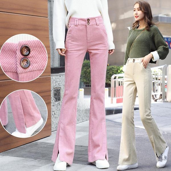 women's pants & capris plus size elegant corduroy flare trousers autumn winter wide-leg high waist women, Black;white
women's pants & capris plus size elegant corduroy flare trousers autumn winter wide-leg high waist women, Black;white