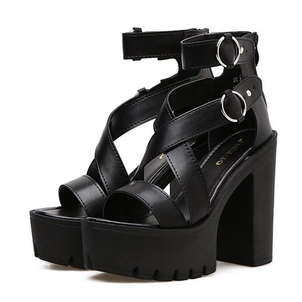 sandals 2021 fashion solid platform women summer shoes open toe rome style high heels buckle gladiator woman, Black
sandals 2021 fashion solid platform women summer shoes open toe rome style high heels buckle gladiator woman, Black