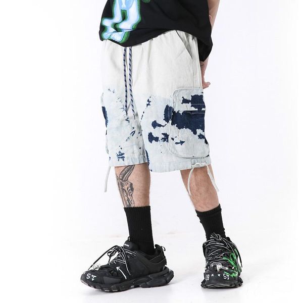 male vintage fashion high street casual denim middle pant men washed streetwear hip hop loose knee length cargo jeans men's, Blue
male vintage fashion high street casual denim middle pant men washed streetwear hip hop loose knee length cargo jeans men's, Blue
