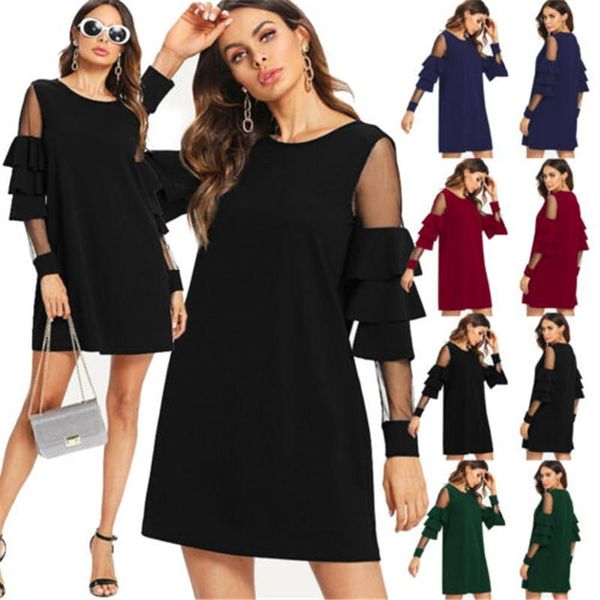 brand style women blouse sundress long sleeve ladies casual loose short dress dresses, Black;gray
brand style women blouse sundress long sleeve ladies casual loose short dress dresses, Black;gray