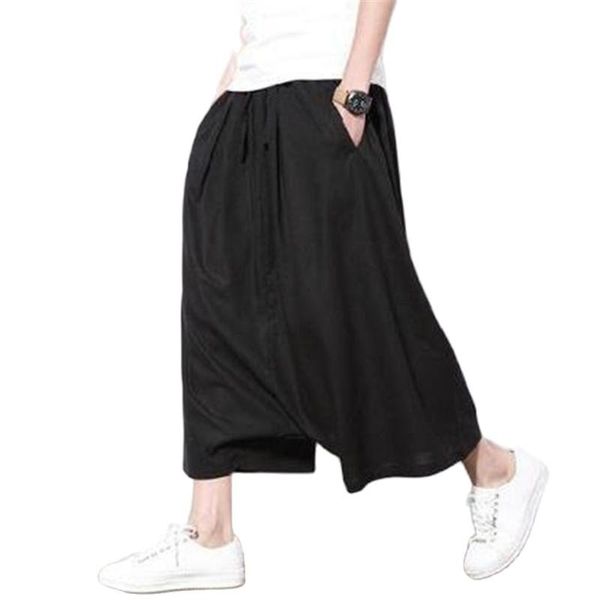 men's pants men wide crotch harem cotton linen loose large cropped trousers wide-legged bloomers 2021 korean style baggy, Black
men's pants men wide crotch harem cotton linen loose large cropped trousers wide-legged bloomers 2021 korean style baggy, Black