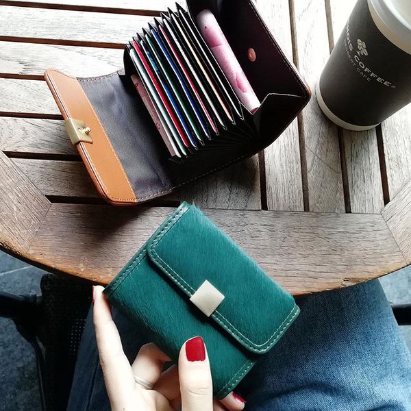 card holders 2021 leopard women wallet genuine leather horse hair business bank/id/ holder female pock purse money bag handbag, Brown;gray
card holders 2021 leopard women wallet genuine leather horse hair business bank/id/ holder female pock purse money bag handbag, Brown;gray