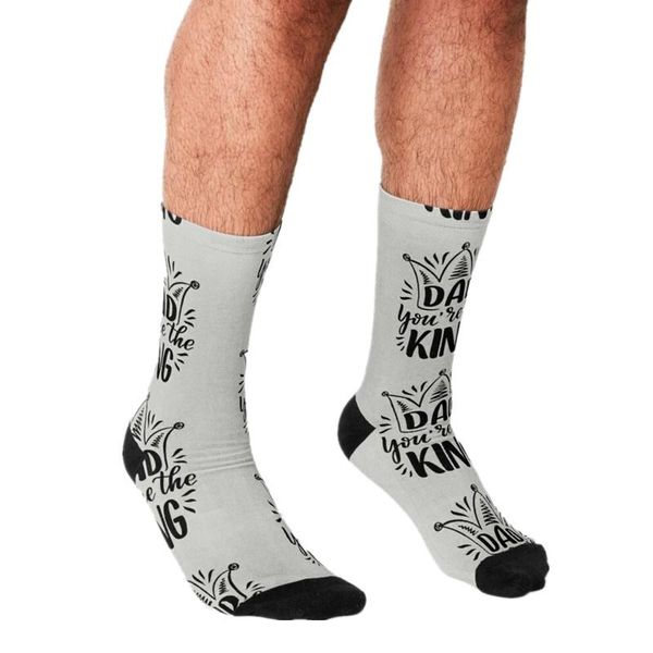 men's socks 2021 funny father's day dad king happy printed rock hip hop men boys street style crazy for, Black
men's socks 2021 funny father's day dad king happy printed rock hip hop men boys street style crazy for, Black