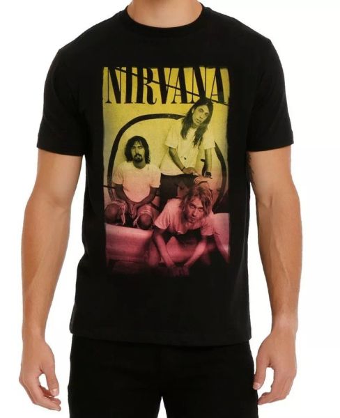nirvana kurt cobain group p t-shirt nwt authentic & official, White;black
nirvana kurt cobain group p t-shirt nwt authentic & official, White;black