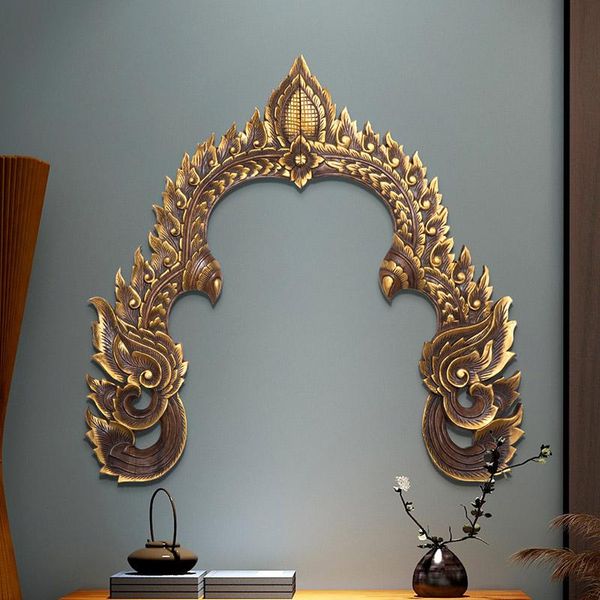 decorative objects & figurines thai handmade wood carving wall hanging living room corridor pendant gold lacquer handicraft background decor
decorative objects & figurines thai handmade wood carving wall hanging living room corridor pendant gold lacquer handicraft background decor