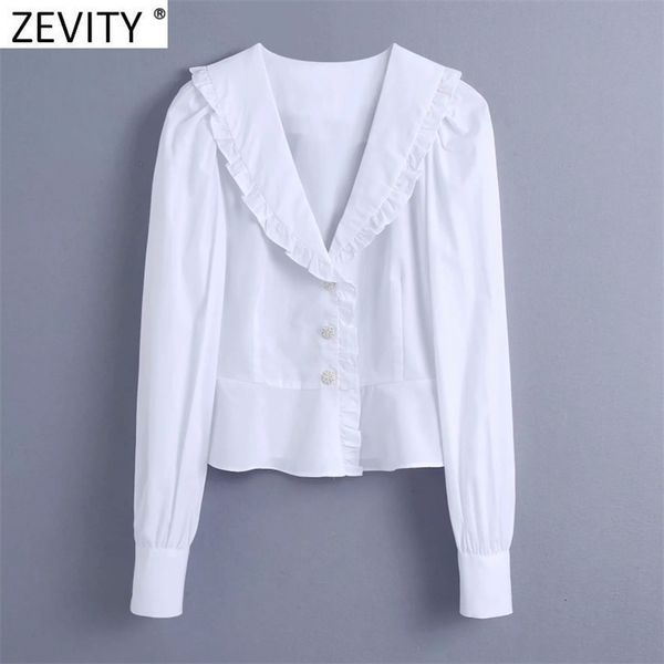 women sweet agaric lace white smock blouse office ladies puff sleeve diamond buttons shirts chic blusas ls7709 210416, White;black
women sweet agaric lace white smock blouse office ladies puff sleeve diamond buttons shirts chic blusas ls7709 210416, White;black