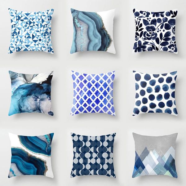 cushion/decorative pillow blue geometric creative cushion cover polyester case nordic style home sofa living room chair decorative 
cushion/decorative pillow blue geometric creative cushion cover polyester case nordic style home sofa living room chair decorative