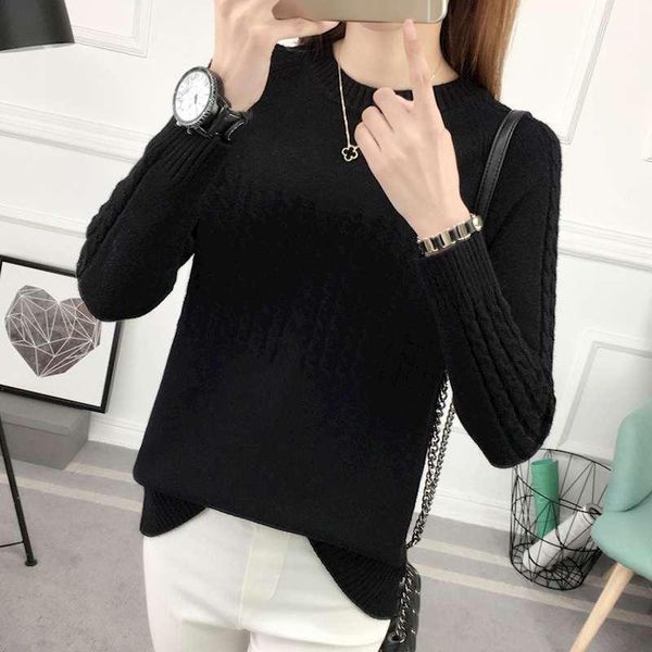 women's sweaters autumn winter sweater women long sleeve pullover basic 2021 korean style knit femme casual streetwear, White;black
women's sweaters autumn winter sweater women long sleeve pullover basic 2021 korean style knit femme casual streetwear, White;black