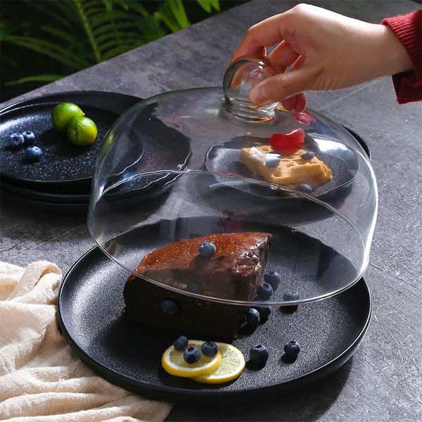 dishes & plates european ceramic 8 inch cake tray with glass cover simple 10 round black fruit bread tasting plate home party wedding table
dishes & plates european ceramic 8 inch cake tray with glass cover simple 10 round black fruit bread tasting plate home party wedding table