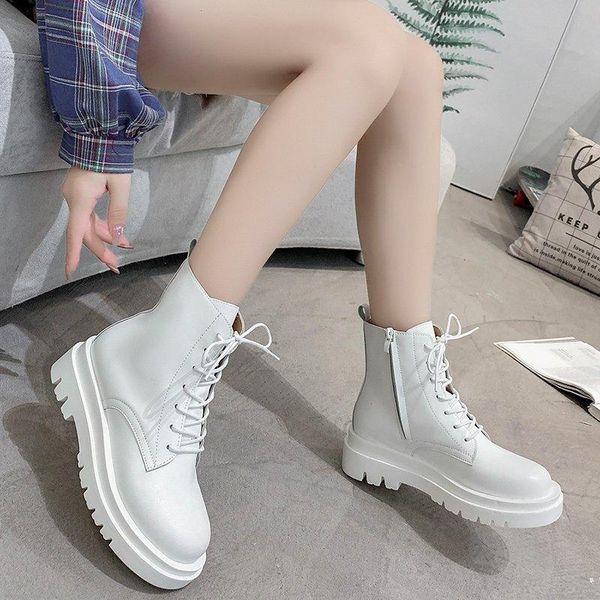 boots 2021 spring autumn women round toes soft leather motorcycle punk gothic shoes combat white for, Black
boots 2021 spring autumn women round toes soft leather motorcycle punk gothic shoes combat white for, Black