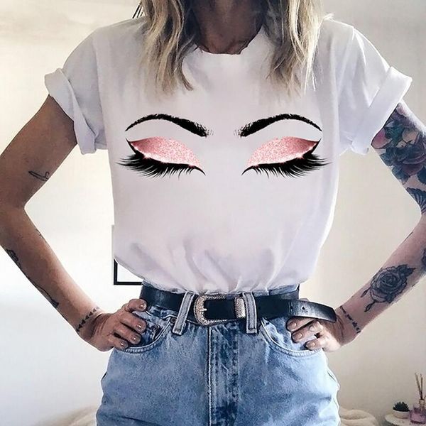 princess eyes eyelashes pattern summer womens t shirt o neck harajuku cap sleeve short sleeves plus size loose fashion, White
princess eyes eyelashes pattern summer womens t shirt o neck harajuku cap sleeve short sleeves plus size loose fashion, White