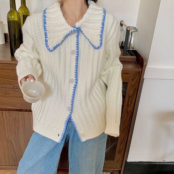 women's sweaters knitted cardigan women full sleeve korean sweater jumpers solid vintage elegant ladies knitwear fall 2021 clothing no, White;black
women's sweaters knitted cardigan women full sleeve korean sweater jumpers solid vintage elegant ladies knitwear fall 2021 clothing no, White;black