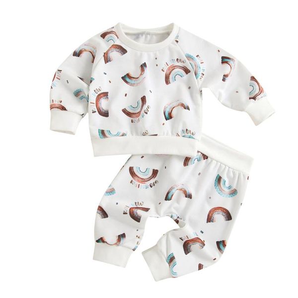 clothing sets 0-24m infant baby boy girl 2pcs casual set long sleeve rainbow printed pants outfit, White
clothing sets 0-24m infant baby boy girl 2pcs casual set long sleeve rainbow printed pants outfit, White