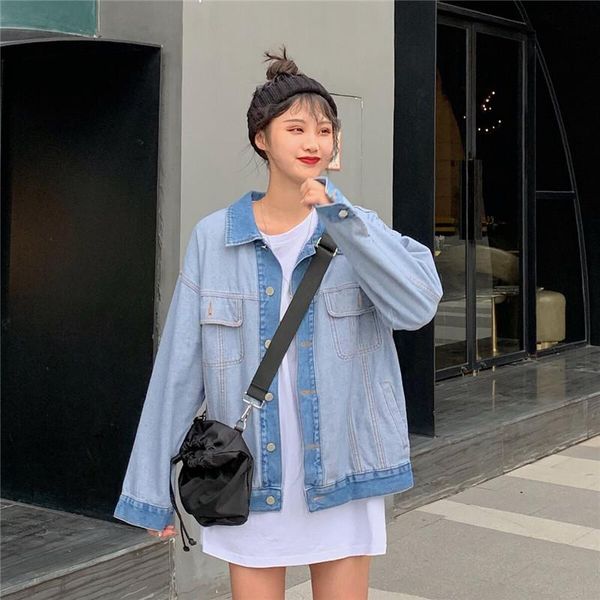women's vests denim jacket for women baby blue color bomber jeans coat bf style loose outwear os184, Black;white
women's vests denim jacket for women baby blue color bomber jeans coat bf style loose outwear os184, Black;white