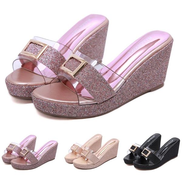 slippers shoes woman 2021 ly arrived women ladies fashion solid sequins bling wedges casual sandals slipper zapatos de mujer #j1, Black
slippers shoes woman 2021 ly arrived women ladies fashion solid sequins bling wedges casual sandals slipper zapatos de mujer #j1, Black