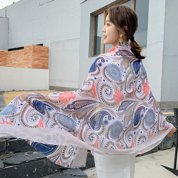 scarves arrival fashion women's big shawl comfortable soft outdoor print 3 colors available summer spring sun scarf, Blue;gray
scarves arrival fashion women's big shawl comfortable soft outdoor print 3 colors available summer spring sun scarf, Blue;gray