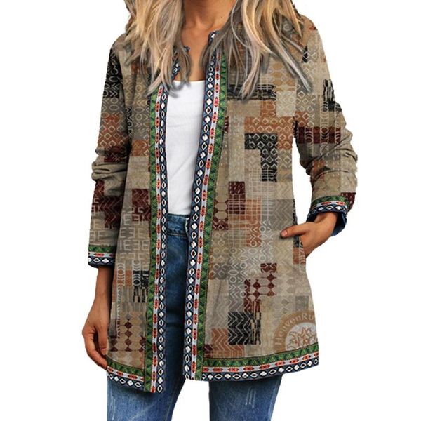 women's jackets autumn winter 2021 cardigan women vintage ethnic floral printed long sleeve tunic ladies loose outerwear chic coat, Black;brown
women's jackets autumn winter 2021 cardigan women vintage ethnic floral printed long sleeve tunic ladies loose outerwear chic coat, Black;brown