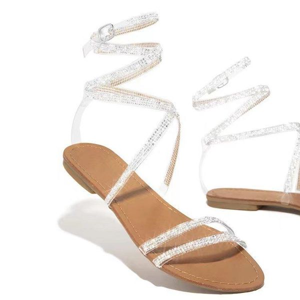 sandals women's 2021 summer fashion flat with large size 35-43 diamond ankle strap breathable lightweight hollow slippers, Black
sandals women's 2021 summer fashion flat with large size 35-43 diamond ankle strap breathable lightweight hollow slippers, Black