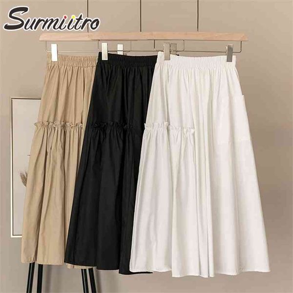 fashoin summer long skirt women korean style laciness high waist aesthetic a line midi pleated female 210421, Black
fashoin summer long skirt women korean style laciness high waist aesthetic a line midi pleated female 210421, Black