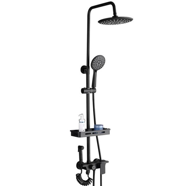 bathroom shower sets yujie light luxury household copper black pressurized nozzle european style bath set ae01xc-0002
bathroom shower sets yujie light luxury household copper black pressurized nozzle european style bath set ae01xc-0002
