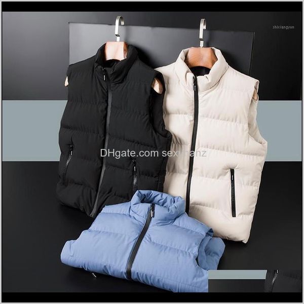 vests outerwear coats clothing apparel drop delivery 2021 arrival men sleeveless jacket winter down cotton male vest mens windproof warm wai, Black;white
vests outerwear coats clothing apparel drop delivery 2021 arrival men sleeveless jacket winter down cotton male vest mens windproof warm wai, Black;white