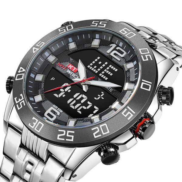 mens sport watch led silver big face waterproof wrist male watches clock relogio masculino, Slivery;brown
mens sport watch led silver big face waterproof wrist male watches clock relogio masculino, Slivery;brown