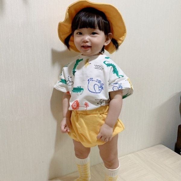 summer baby boy girl children's suit kids s s short sleeve cartoon printing t-shirt + shorts sets 210521, White
summer baby boy girl children's suit kids s s short sleeve cartoon printing t-shirt + shorts sets 210521, White