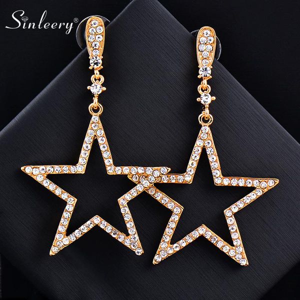 dangle & chandelier sinleery fashion hollow big star earring with rhinestones women personal design jewelry earrings 2021 trend es541 ssk, Silver
dangle & chandelier sinleery fashion hollow big star earring with rhinestones women personal design jewelry earrings 2021 trend es541 ssk, Silver