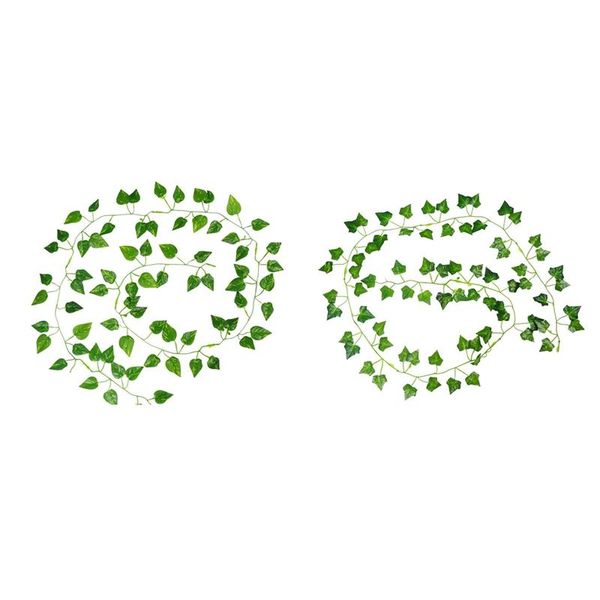 decorative flowers & wreaths 2 pcs 2m long artificial plants green ivy leaves grape vine fake parthenocissus foliage home wedding bar decor
decorative flowers & wreaths 2 pcs 2m long artificial plants green ivy leaves grape vine fake parthenocissus foliage home wedding bar decor