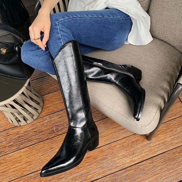boots bright2021 fall / winter western pointed thi women's all kinds of high heel straight leg knight large, Black
boots bright2021 fall / winter western pointed thi women's all kinds of high heel straight leg knight large, Black