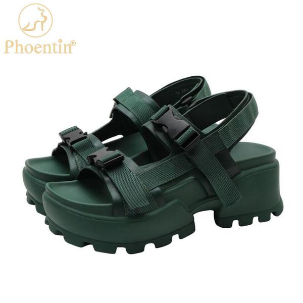 sandals 2021 summer women thick platform girl's beach ladies footware casual female black green ft1605
sandals 2021 summer women thick platform girl's beach ladies footware casual female black green ft1605