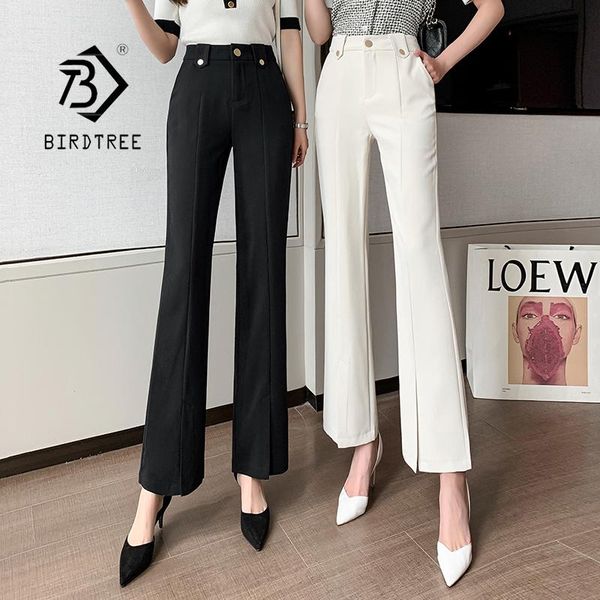 women's pants & capris spring autumn korean style solid casual high waist office long flare suit lady basic fashion slit trousers b1730, Black;white
women's pants & capris spring autumn korean style solid casual high waist office long flare suit lady basic fashion slit trousers b1730, Black;white