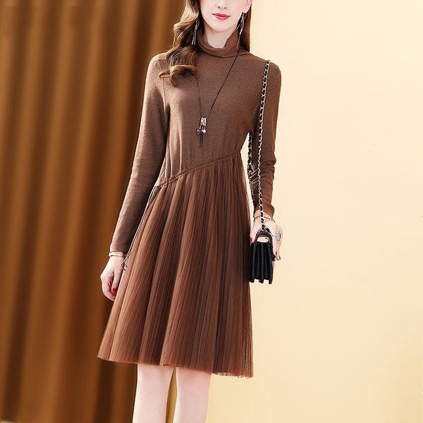 women's sweaters 2021 autumn women knit sweater dress elegant korean style clothing female fashion long sleeve causal turtleneck dresse, White;black
women's sweaters 2021 autumn women knit sweater dress elegant korean style clothing female fashion long sleeve causal turtleneck dresse, White;black
