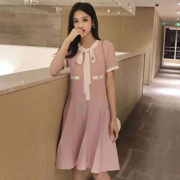 casual dresses elegant knitted sweater pleated dress female autumn winter long sleeve women bow office lady vestidos, Black;gray
casual dresses elegant knitted sweater pleated dress female autumn winter long sleeve women bow office lady vestidos, Black;gray