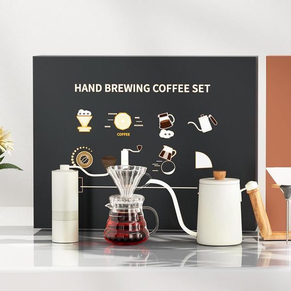 manual coffee grinders beautiful and generous 7-piece hand grinder drip filter gift box filting paper cups handle grinding coffe pot set
manual coffee grinders beautiful and generous 7-piece hand grinder drip filter gift box filting paper cups handle grinding coffe pot set