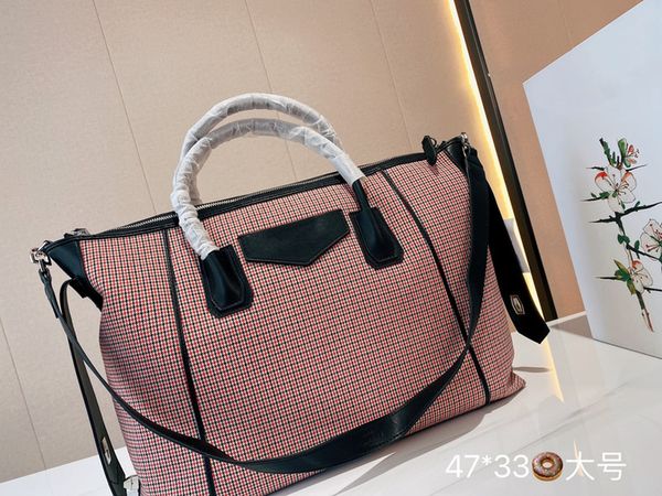 women tote bags 2021 autumn fashion ladies shoulder bag handbags high-quality solid canvans houndstooth shopping-bags cowhide line high-capa
women tote bags 2021 autumn fashion ladies shoulder bag handbags high-quality solid canvans houndstooth shopping-bags cowhide line high-capa