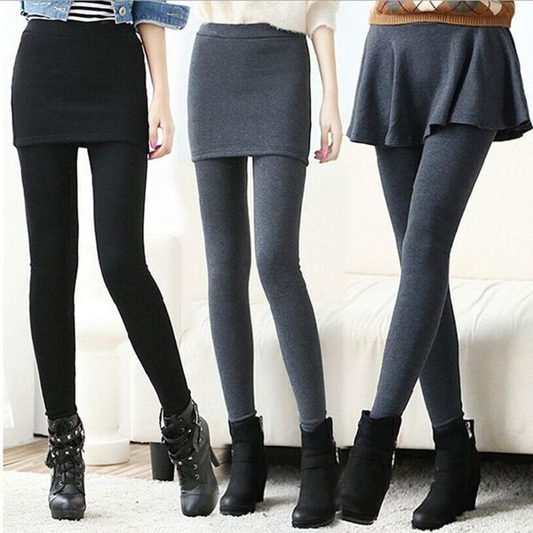 women's leggings thick warm fleece for women autumn winter pleated stretchy ankle-length pants leggins female skirt, Black
women's leggings thick warm fleece for women autumn winter pleated stretchy ankle-length pants leggins female skirt, Black