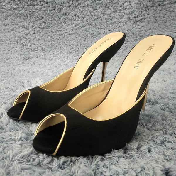 women stiletto thin iron high heel sandals peep toe black suede party bridals ball evening lady shoes 3845-f1
women stiletto thin iron high heel sandals peep toe black suede party bridals ball evening lady shoes 3845-f1