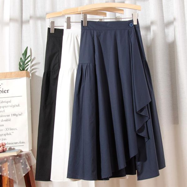 skirts 2021 spring women irregular ruffles high waist slim midi skirt large swing pleated cotton faldas saias, Black
skirts 2021 spring women irregular ruffles high waist slim midi skirt large swing pleated cotton faldas saias, Black