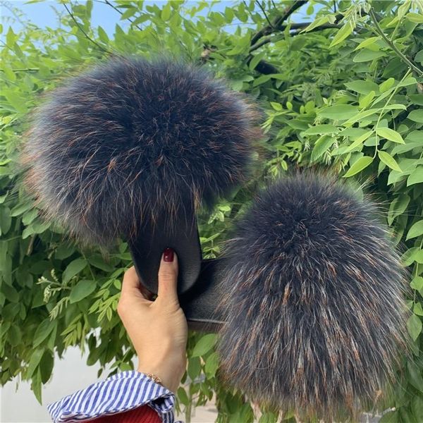 girl's casual shoes women's fashion furry slides fluffy raccoon fur slippers plush sandals summer big size flip flops wholesale, Black
girl's casual shoes women's fashion furry slides fluffy raccoon fur slippers plush sandals summer big size flip flops wholesale, Black